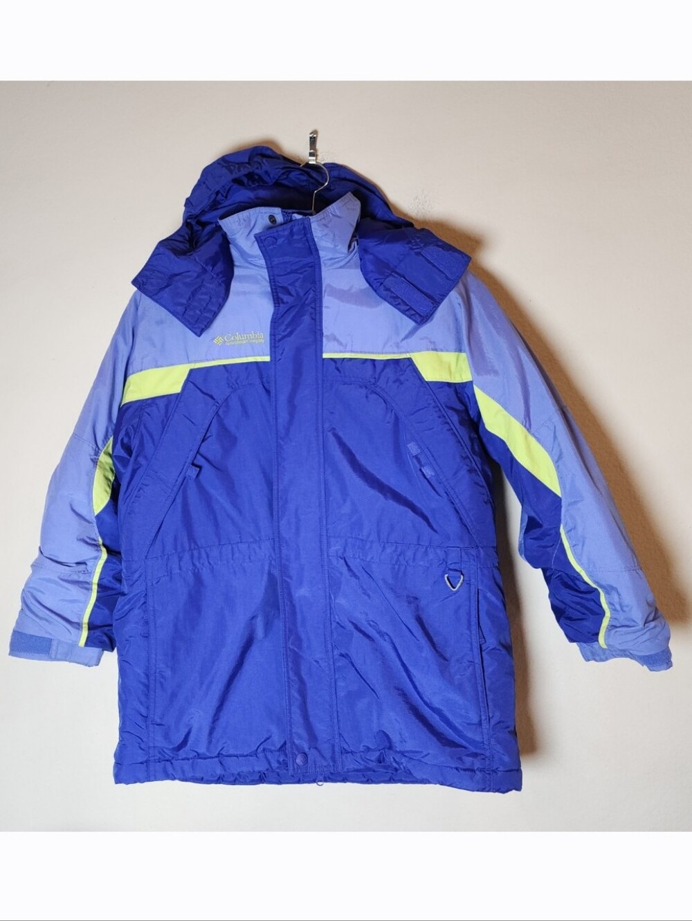Columbia Fire Ridge Insulated Kids Youth Coat Blue Green Size 14/16 Unisex?